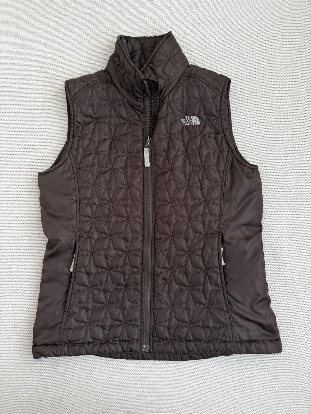 The North Face Puffer Vest Dark Brown Size Medium